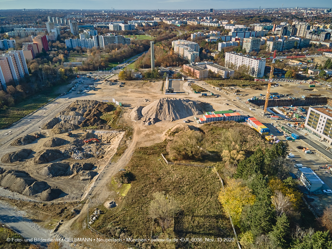 13.11.2020 - Piederstorfer Gelände und Alexisqaurtier am Karl-Marx-Ring in Neuperlach